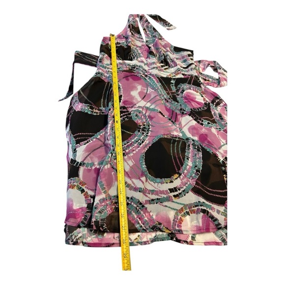 JUSTFAB Pink and Black Halter Dress New size L (runs one size smaller, Size M) - Picture 8 of 11